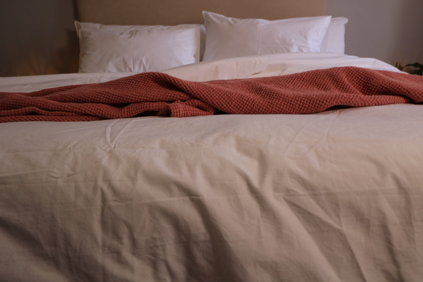 Throws Flamingo Pink Waffle